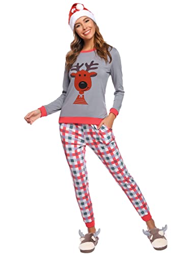 Sumeyuyu Schlafanzug Damen Lang Winter Pyjama Set Baumwolle Langarm Nachtwäsche Karierte Pyjamahose Hausanzug Zweiteiliger Nachtwäsche Sumeyuyu Schlafanzug Damen Lang Winter Pyjama Set Baumwolle Langarm Nachtwäsche Karierte Pyjamahose Hausanzug Zweiteiliger Nachtwäsche von Sumeyuyu