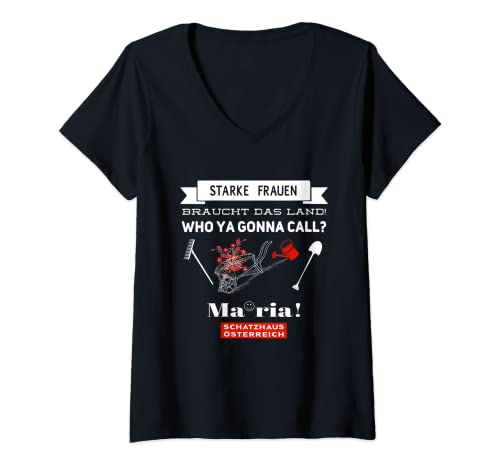 Damen Starke Frauen braucht das Land T-Shirt mit V-Ausschnitt von Summer, Sun, Adventure _ Fun Tees and Accessories