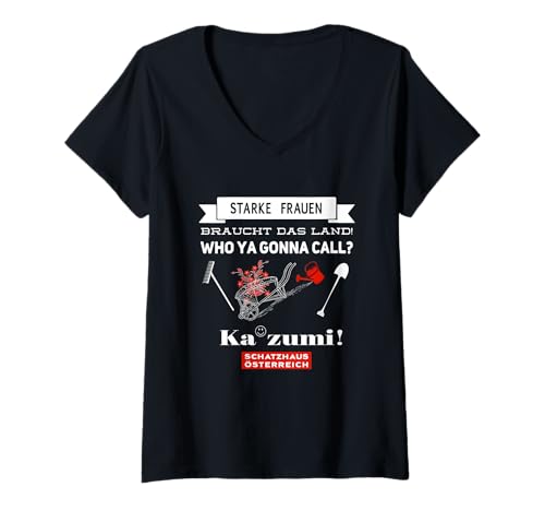 Damen Starke Frauen braucht das Land T-Shirt mit V-Ausschnitt Damen Starke Frauen braucht das Land T-Shirt mit V-Ausschnitt von Summer, Sun, Adventure _ Fun Tees and Accessories