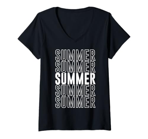 Damen Sommer T-Shirt mit V-Ausschnitt Damen Sommer T-Shirt mit V-Ausschnitt von Summer Apparel