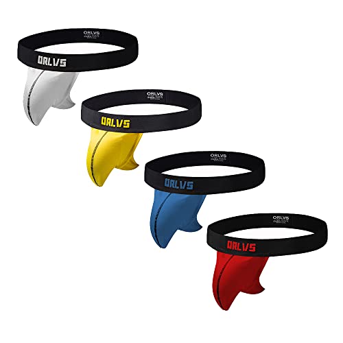 Summer Code Baumwolle Jockstrap Herren Sportunterwäsche Sport Suspensorium Männer String Tanga, Mehrfarbig, XL von Summer Code