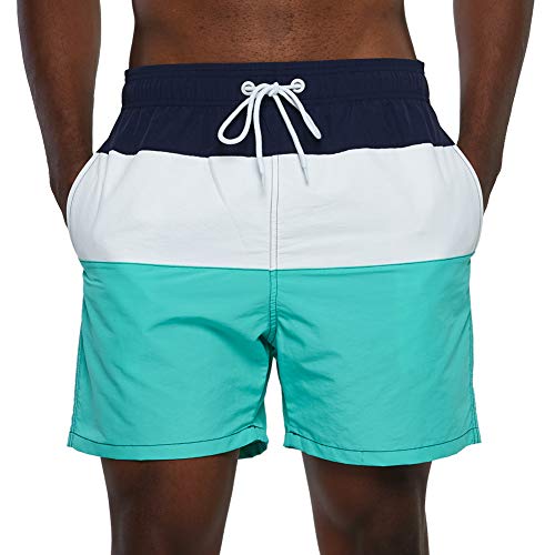 Summer Code Badehose für Herren mit Reißverschlusstasche Männer Schwimmhose Boardshorts für Männer Sporthose kurz, Badehose Herren lang M-4XL von Summer Code