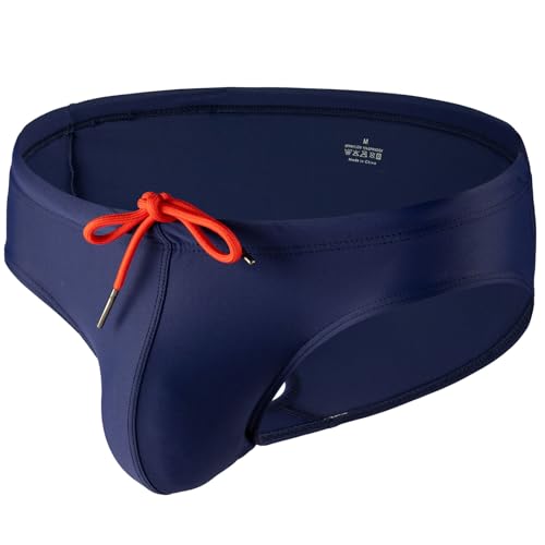 Summer Code Herren Badehose Bade-Sir Slip Form Schwimmhose, Marineblau, S von Summer Code