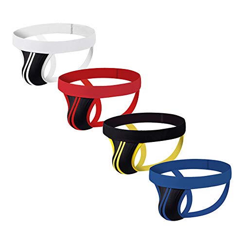 Summer Code Herren Baumwolle Jockstrap 4er / 2er Set Gestreift Unterwäsche Summer Code Herren Baumwolle Jockstrap 4er / 2er Set Gestreift Unterwäsche von Summer Code