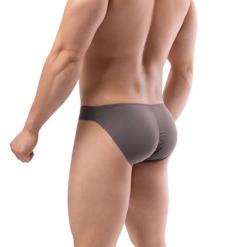 Summer Code Herren Bikini Slips Weiche Atmungsaktive Bulge Pouch Unterwäsche Micro Mesh Elastischer Bund Unterhosen von Summer Code