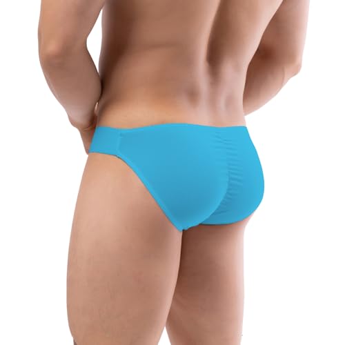 Summer Code Herren Bikini Slips Weiche Atmungsaktive Bulge Pouch Unterwäsche Micro Mesh Elastischer Bund Unterhosen von Summer Code