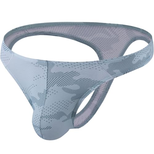 Summer Code Herren G String Tanga Männer Low Rise Micro Mesh Tanga Unterwäsche T-Back Unterhose mit Stretch, Grün, XL von Summer Code