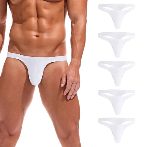 Summer Code Herren Jacquard Tanga Low Rise elastische Taille Unterwäsche von Summer Code