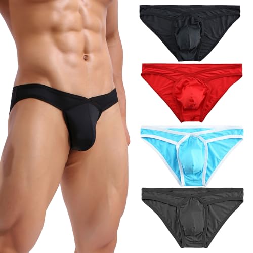 Summer Code Herren Sexy Panty atmungsaktive Strings mit Ausbuchtung aus Mikromesh von Summer Code