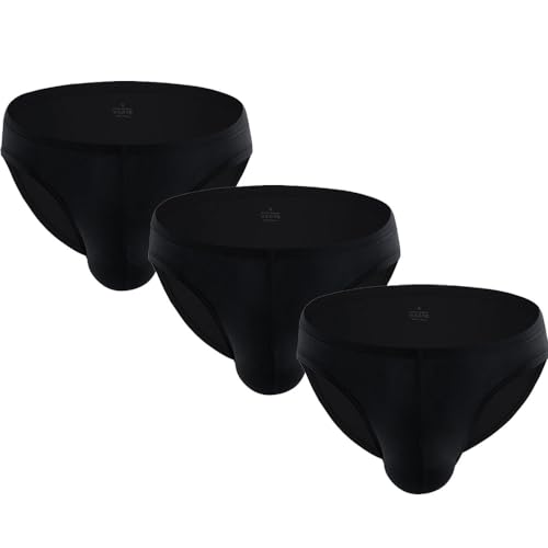 Summer Code Herren Weich Unterhosen Slips Hip Briefs Eisseide Männer Atmungsaktive und Feuchtigkeitstransportierend Unterwäsche, Schwarz*3 XL Summer Code Herren Weich Unterhosen Slips Hip Briefs Eisseide Männer Atmungsaktive und Feuchtigkeitstransportierend Unterwäsche, Schwarz*3 XL von Summer Code