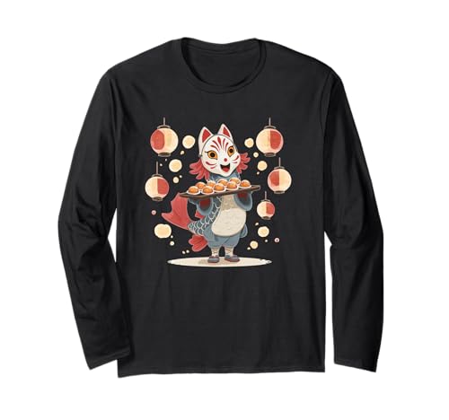 Cooles Japanisches Kulturfestival Kostüm für Jungen und Mädchen Langarmshirt von Summer Festival Outfit