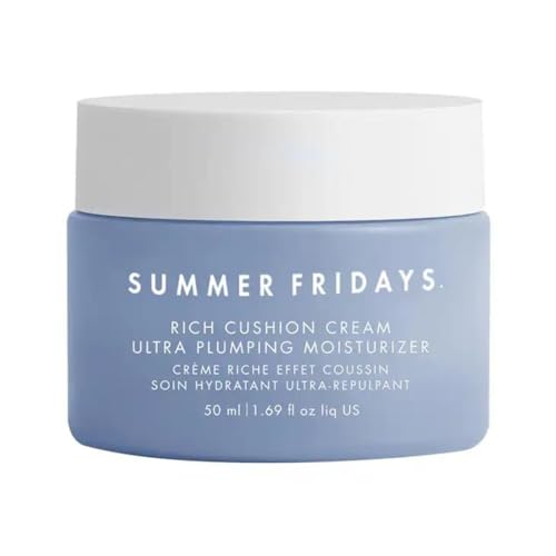 Summer Fridays - Rich Cushion Cream Feuchtigkeitscreme für das Gesicht Ultra Volumen + Foundation Versorgt die Haut intensiv mit Feuchtigkeit von Summer Fridays