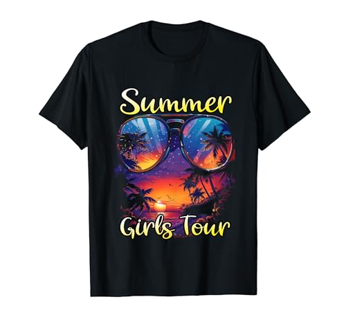 Damen Summer Girls Tour Mädels Urlaub T-Shirt von Summer Girls Vacation Apparel