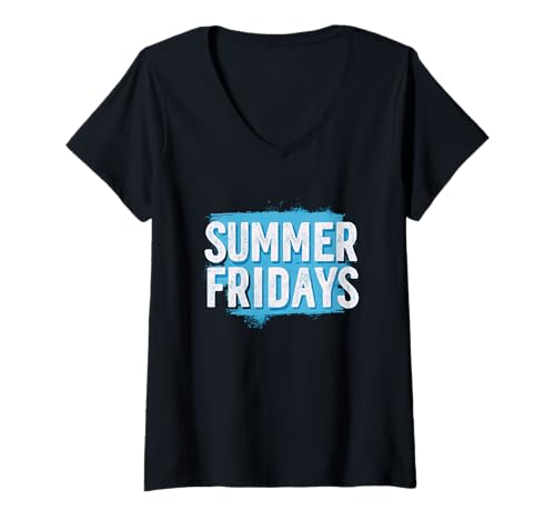 Damen Schöne Sommerfreitags-Rede für Jungen und Mädchen T-Shirt mit V-Ausschnitt Damen Schöne Sommerfreitags-Rede für Jungen und Mädchen T-Shirt mit V-Ausschnitt von Summer Outfit