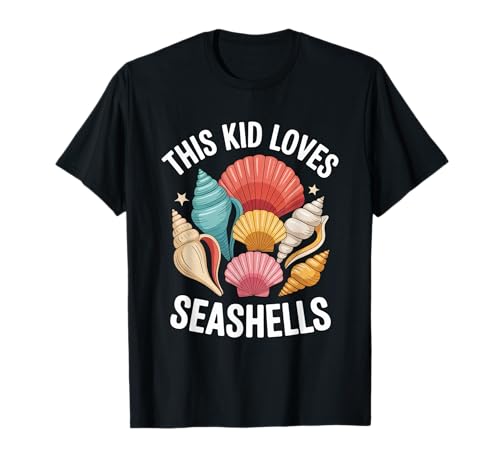 Dieses Kind liebt das Sammeln von Muscheln im Sommer T-Shirt von Summer Shell Collecting Seashell Hunting