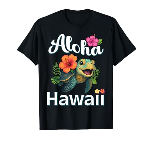 Aloha Hawaii Schildkröte Hawaii Island Kinder Kleinkind Männer Frauen T-Shirt von Summer Vacation Aloha Hawaii Family Trip
