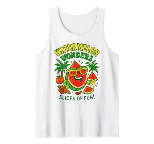 Lustige Wassermelonen-Fruchturlaub für Kinder Sommerpause Strand Tank Top Lustige Wassermelonen-Fruchturlaub für Kinder Sommerpause Strand Tank Top von Summer Vacation Beach Holiday Surfing Men Women