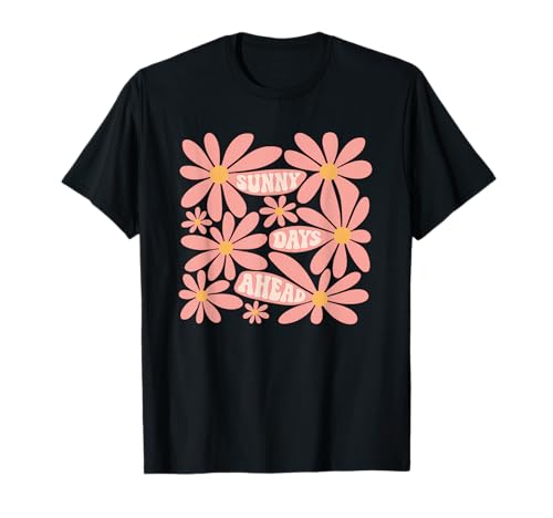 Retro Sunny Day Ahead Sommer Floral Damen Freizeitkleidung T-Shirt von Summer Vibes And Sunshine Breathing