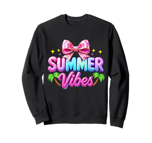 Coole Sommer-Vibes Frauen bunt Hekko Sommer Urlaub Strand Sweatshirt von Summer Vibes Hello Summer Palm Tree Men Women Kids