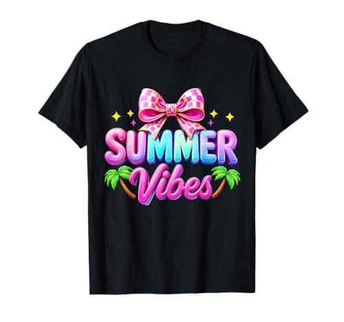 Coole Sommer-Vibes Frauen bunt Hekko Sommer Urlaub Strand T-Shirt Coole Sommer-Vibes Frauen bunt Hekko Sommer Urlaub Strand T-Shirt von Summer Vibes Hello Summer Palm Tree Men Women Kids