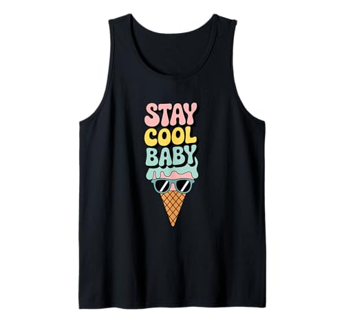 Stay Cool Baby Ice Cream Sonnenbrille Fun Tank Top Stay Cool Baby Ice Cream Sonnenbrille Fun Tank Top von Summer Vibes Ice Cream Fun Coolness