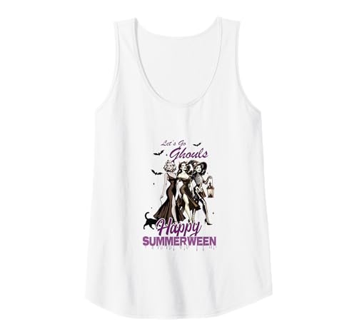 Damen Happy Summerween Ghoul Girl Squad Tank Top Damen Happy Summerween Ghoul Girl Squad Tank Top von Summerween Holiday Beach Vibes Vacation