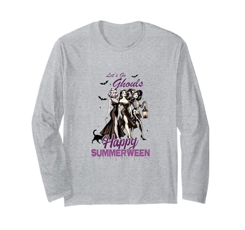 Happy Summerween Ghoul Girl Squad Langarmshirt Happy Summerween Ghoul Girl Squad Langarmshirt von Summerween Holiday Beach Vibes Vacation