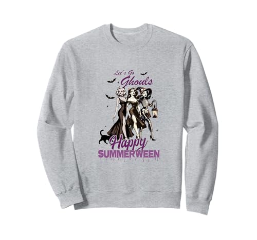 Happy Summerween Ghoul Girl Squad Sweatshirt von Summerween Holiday Beach Vibes Vacation