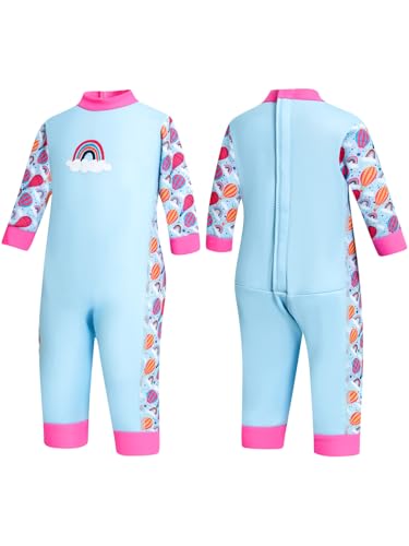 Summshall Baby UV Neoprenanzug | UPF 50+ Sonnenschutz Badeanzug für 0-24 Monate | Schutzanzug Warmhalte Schwimmanzug für Pool, Strand & Wassersport | Chlorbeständig & Schnelltrocknend von Summshall