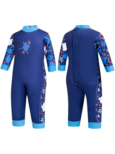 Summshall Baby UV Neoprenanzug | UPF 50+ Sonnenschutz Badeanzug für 0-24 Monate | Schutzanzug Warmhalte Schwimmanzug für Pool, Strand & Wassersport | Chlorbeständig & Schnelltrocknend von Summshall