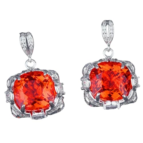 Aquamarin-Anhänger-Ohrring-Set für Damen, großer Karat, Modeschmuck, geeignet für Festivals, Set of 3 von Sumpgle