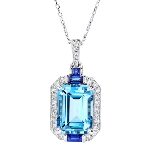 Aquaton Schmuck-Set mit künstlichen Steinen, feiner Stil, Aurora-Effekt, geometrischer Schnitt, Halskette für Damen, Alltagskleidung, Geschenk Aquaton Schmuck-Set mit künstlichen Steinen, feiner Stil, Aurora-Effekt, geometrischer Schnitt, Halskette für Damen, Alltagskleidung, Geschenk von Sumpgle