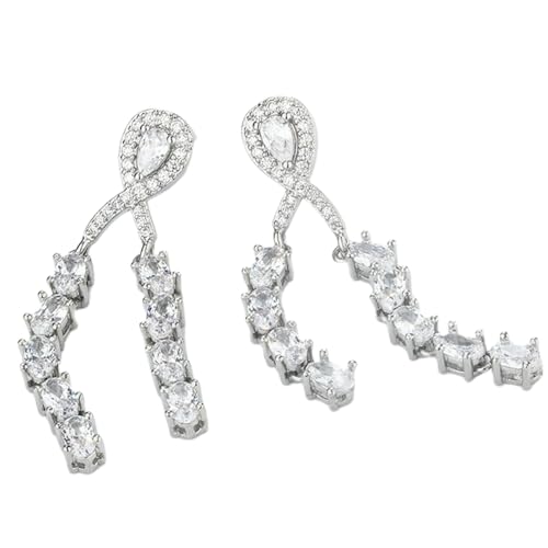 Barock-Stil, mehrfarbige Kristall-Kronleuchter-Ohrringe für Damen, Party, Modegeschenk, Schmuck von Sumpgle