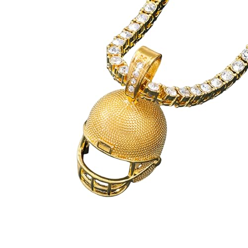 Hip-Hop-Halsketten-Set für Herren, super Bowl, Party, Modeschmuck, Geschenk von Sumpgle