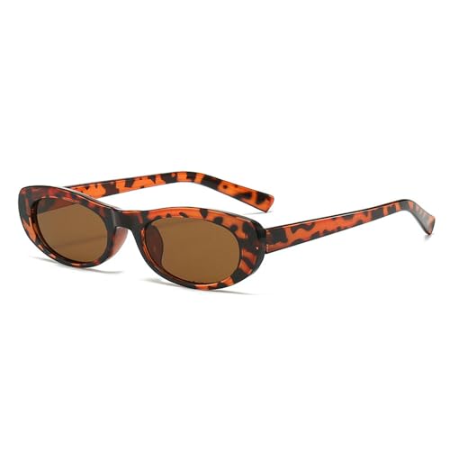Kleine ovale Sonnenbrille, minimalistisch, matter Rahmen, UV400-Schutz, für urbanen Stil, vielseitiges Mode-Accessoire, Geschenk für Damen und Herren, Schildpattkappe/Blaugrün Kleine ovale Sonnenbrille, minimalistisch, matter Rahmen, UV400-Schutz, für urbanen Stil, vielseitiges Mode-Accessoire, Geschenk für Damen und Herren, Schildpattkappe/Blaugrün von Sumpgle