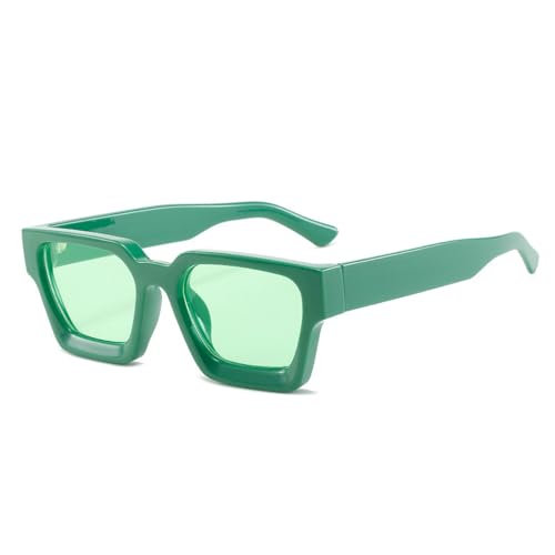 Moderne Sonnenbrille mit quadratischem Rahmen, UV400-Schutz, übergroße Brille für Männer und Frauen, Freizeitkleidung, Geschenk, Grün/Grün Moderne Sonnenbrille mit quadratischem Rahmen, UV400-Schutz, übergroße Brille für Männer und Frauen, Freizeitkleidung, Geschenk, Grün/Grün von Sumpgle