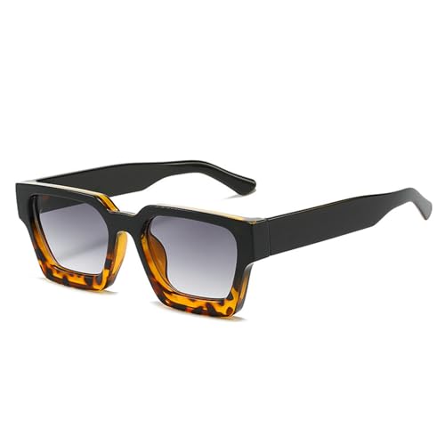 Moderne Sonnenbrille mit quadratischem Rahmen, UV400-Schutz, übergroße Brille für Männer und Frauen, Freizeitkleidung, Geschenk, Obere schwarze und untere Bohnenblüten/Doppelgrau Moderne Sonnenbrille mit quadratischem Rahmen, UV400-Schutz, übergroße Brille für Männer und Frauen, Freizeitkleidung, Geschenk, Obere schwarze und untere Bohnenblüten/Doppelgrau von Sumpgle