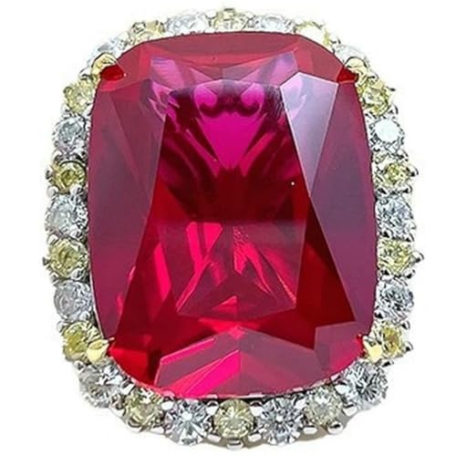 Red Corundum Simulated Stones Jewelry Set Elegant Necklace Red Tone Coordinate Design for Women Everyday Wear Gift von Sumpgle