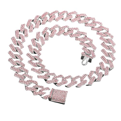 Sumpgle Hip-Hop-Stil Rhombus Box Verschluss Halskette Unisex Geschenk, 7 inch/18 cm von Sumpgle