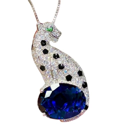 Sumpgle Schmuck-Set mit Wildkatzen-Motiv, Kunsthandwerk, mehrfarbige Kristalle, Anhänger, Ohrringe, Ring für Damen, Abendgeschenk, Set of 3 von Sumpgle
