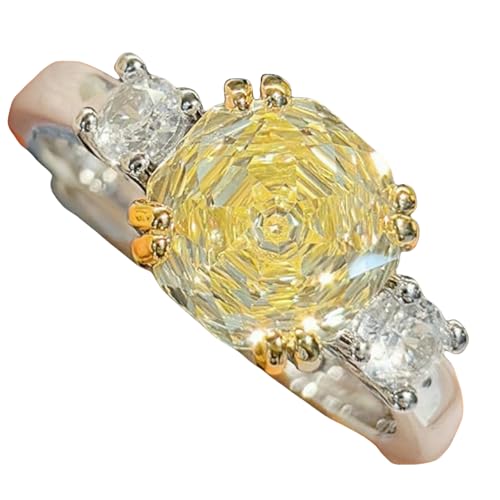 Sumpgle Schmuckset mit achteckigem Rosenschliff, 3-teiliges Schmuck-Set, Halskette, Ohrringe, Ring für Frauen, Geschenk, rosa Zirkonia mit roten Akzenten, Ring-Adjustable von Sumpgle