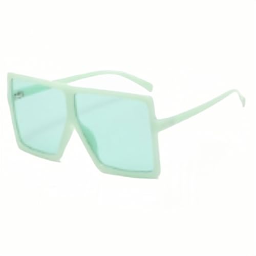 Übergroße, quadratische Sonnenbrille, UV400-Schutz, mehrere Farboptionen, urbaner Chic-Stil, für Damen, Jelly Green/Green Übergroße, quadratische Sonnenbrille, UV400-Schutz, mehrere Farboptionen, urbaner Chic-Stil, für Damen, Jelly Green/Green von Sumpgle