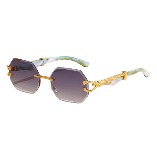 UV400-Schutz, rahmenlos, schnittkantig, quadratisch, Leopardenmuster, Bordüre, Strand, Outdoor, Unisex, Geschenk, Blumenbein/Doppelgrau UV400-Schutz, rahmenlos, schnittkantig, quadratisch, Leopardenmuster, Bordüre, Strand, Outdoor, Unisex, Geschenk, Blumenbein/Doppelgrau von Sumpgle