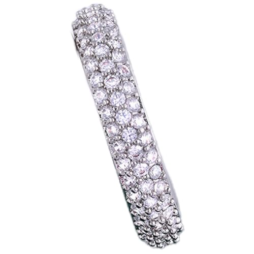 Vollflächiger Micro-Pavé-Ring, Strass, stapelbar, funkelnd, Hochzeitsschmuck, Geschenk für Frauen, 9 von Sumpgle