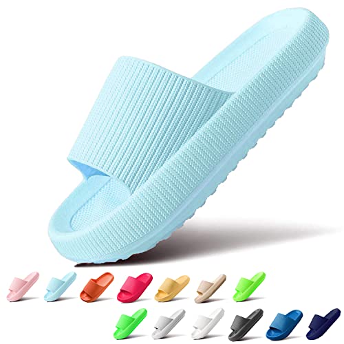 Sumvov Cozyslides Original Damen Schlappen 100% EVA Super Weich Rutschfest Badeschuhe Cozislides Original Hausschuhe Damen von Sumvov