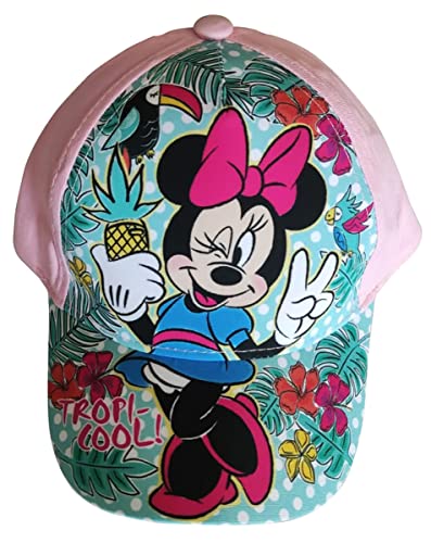 Disney Minnie Maus Kappe Basecap Mütze Tropi-Cool! rosa pink für Kinder, Mädchen und Jungen (as3, Numeric, Numeric_54, rosa) von Sun City