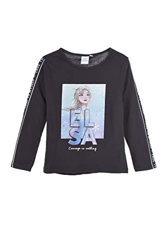 Frozen - Die Eiskönigin Longsleeve Langarm-Shirt ELSA Grau Langarm T-Shirt, Größe Kids:104 von Sun City