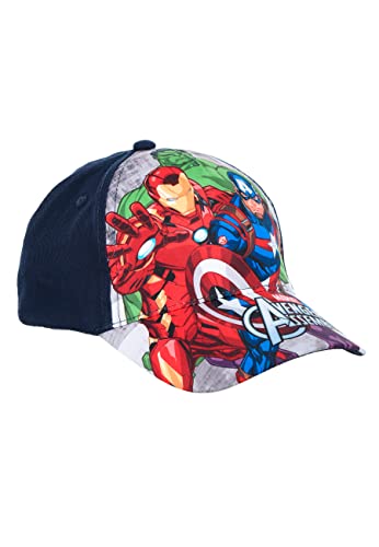 Mütze für Kinder, Disney Marvel Minnie Maus Frozen Spiderman Avengers Paw Patrol Baseball Mütze Jahre Hüte Mädchen Jungen Zubehör, Avengers Blau, 48 von SUN CITY