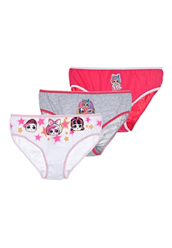 L.O.L. Surprise! LOL Kinder Mädchen Unterhosen Schlüpfer Slips 3er Pack (as3, Numeric, Numeric_110, Numeric_116, Regular) von Sun City