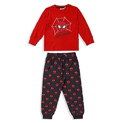 Marvel Spiderman Pyjama Lange Ärmel Baby 5571, rot, 3 Jahre von SUN CITY